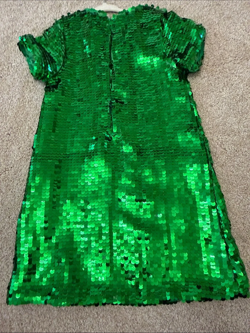 Lola +The Boys size 8 Green Sequin Kids Costume Dress -  Sparkling Party Dress